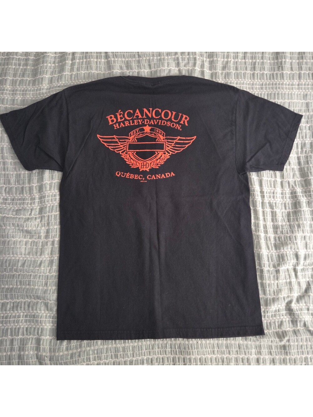 Harley-Davidson Ride Free Ride Hard Ride charcoal T-shirt - Picture 2 of 3